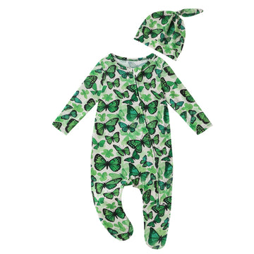 Butterfly Zipper Footie