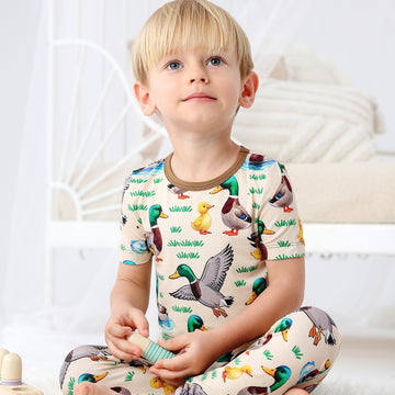Little Duckling Short Sleeve Two Piece Pajama Set